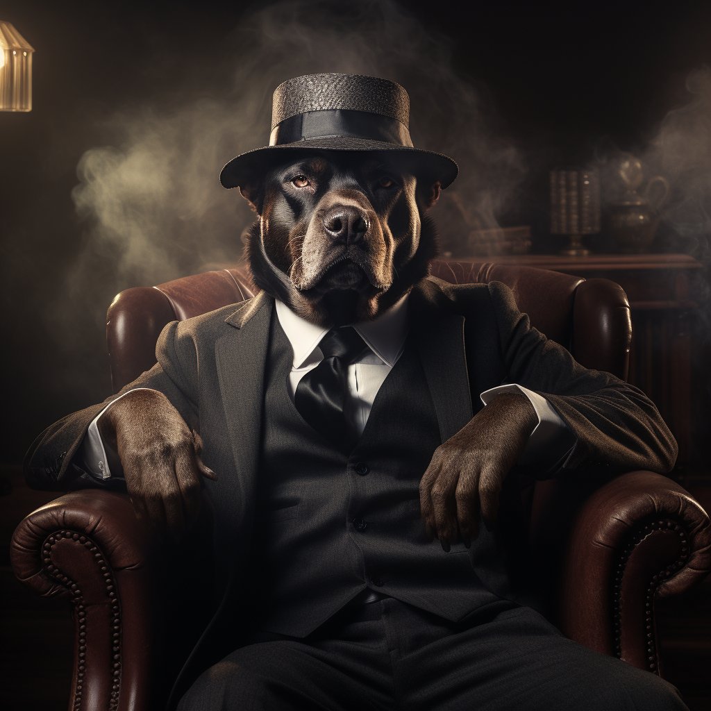 Charismatic Mafia Boss Art Prints Of Your Dog