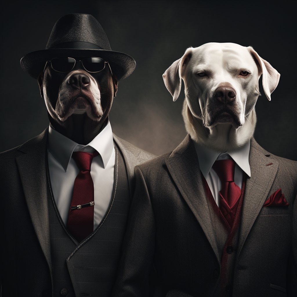 Notorious Mafia Boss Pet Canvas Art Image