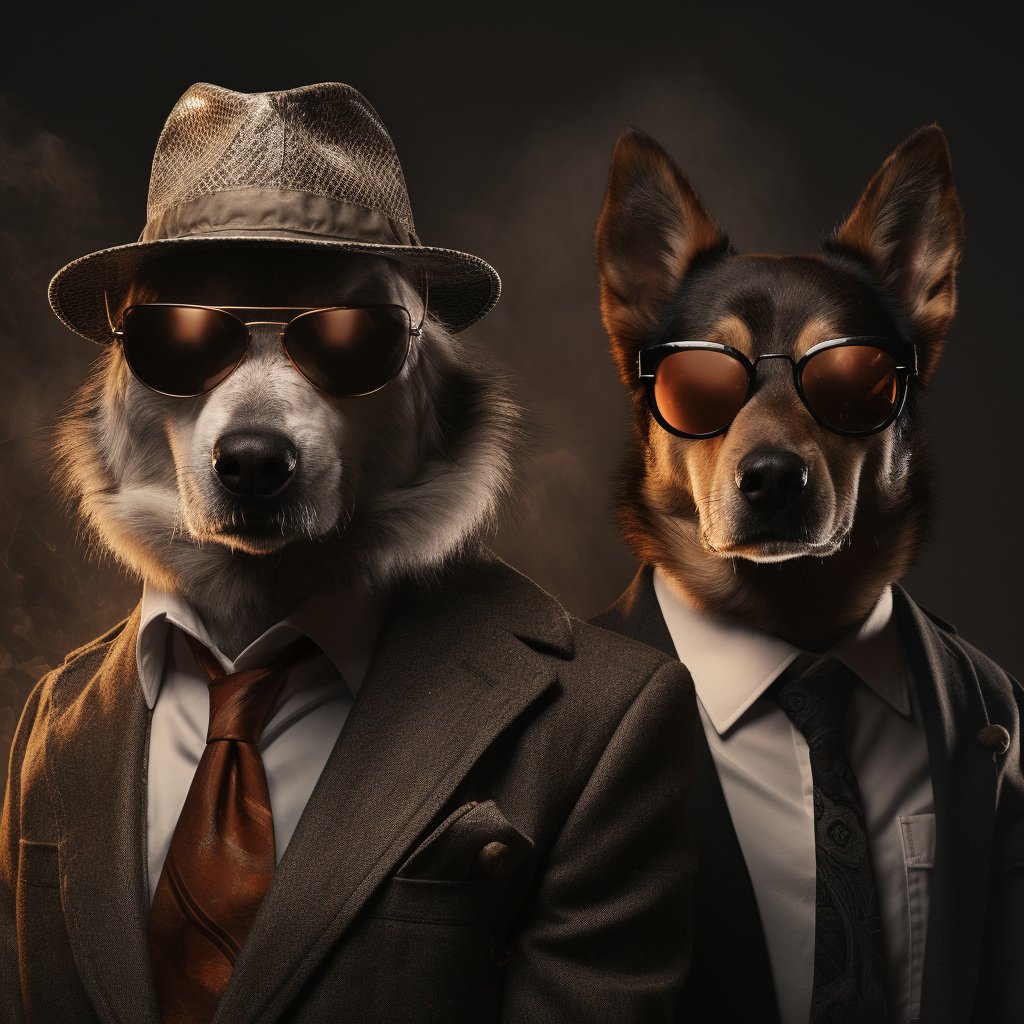 Dominant Mafia Boss Pet Art Canvas Image