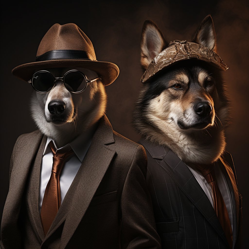 Ruthless Mafia Boss Pop Art Pet Portraits Image