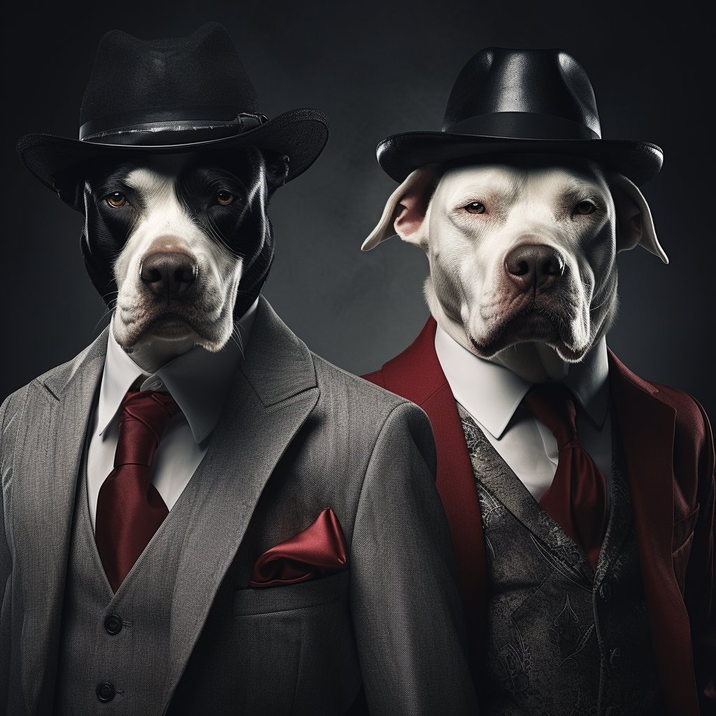 Magnetic Mafia Boss Digital Art Image Pet Portraits