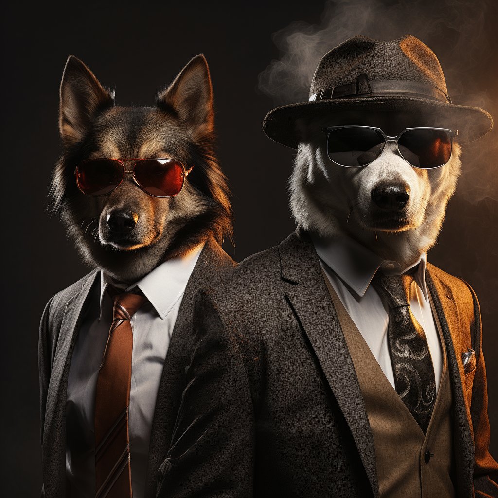Vicious Mafia Boss Custom Pet Pop Art Image