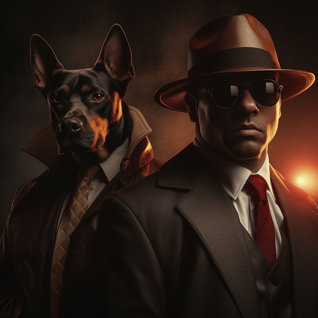 Influential Mafia Boss Pet Digital Art Photo