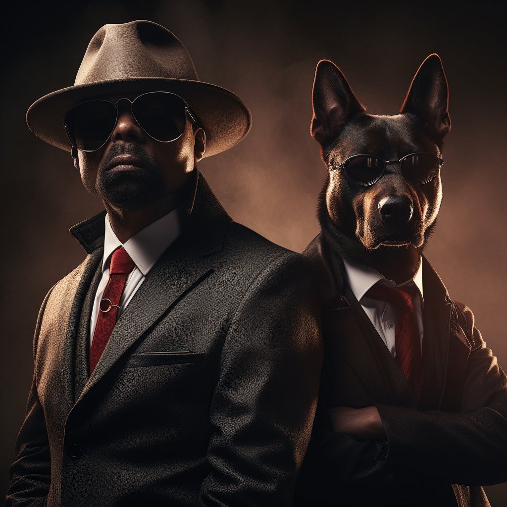 Diabolical Mafia Boss Pet Artwork Photo Gifts