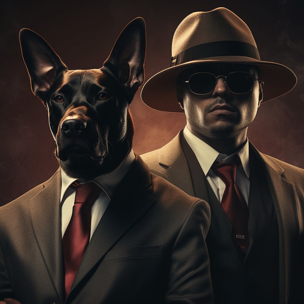 Ruthless Mafia Boss Personalized Pet Canvas Art Photo