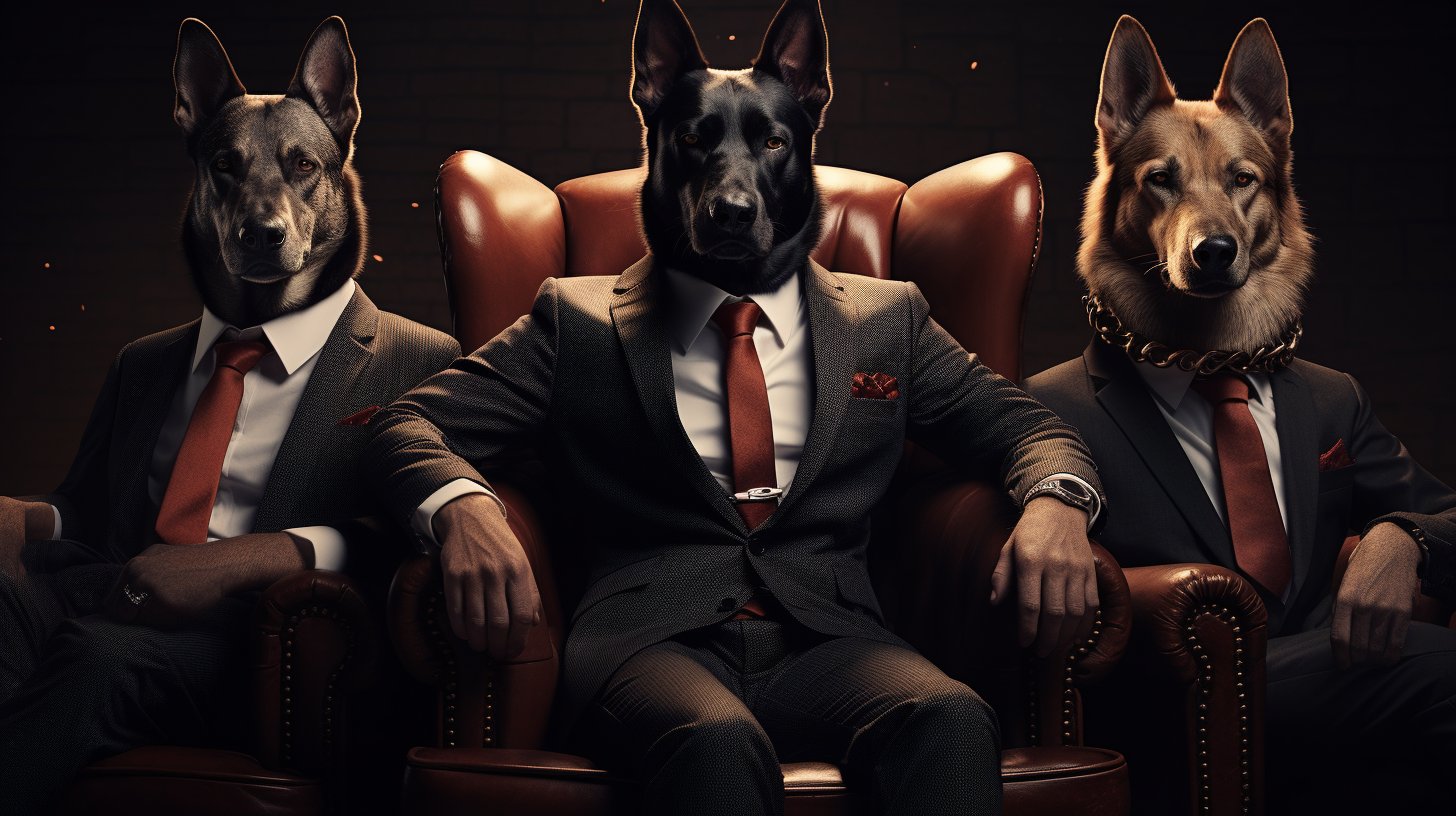 Conniving Mafia Boss Personalized Pet Artwork Photo