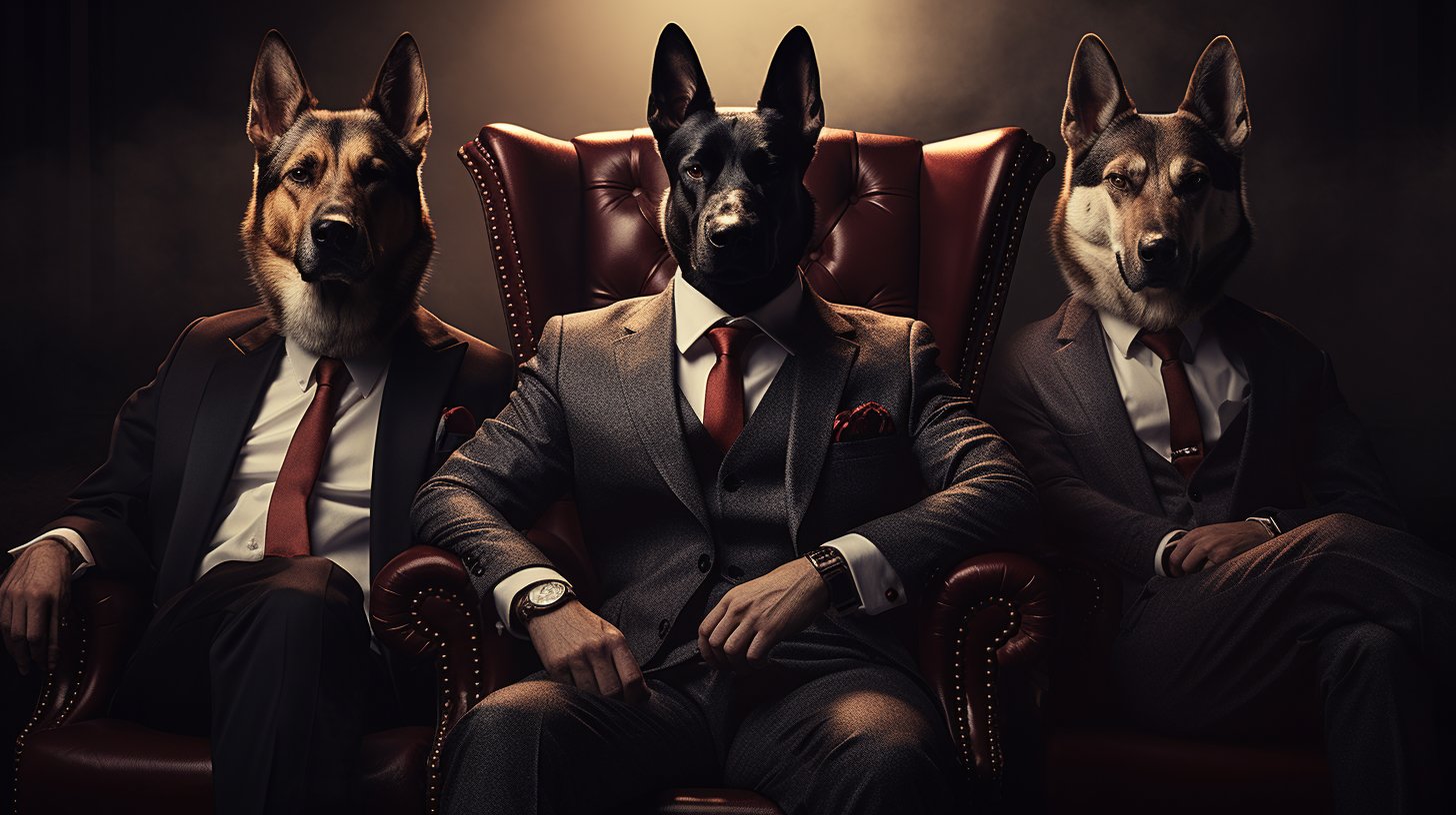 Corrupt Mafia Boss Pet Art Portraits Picture