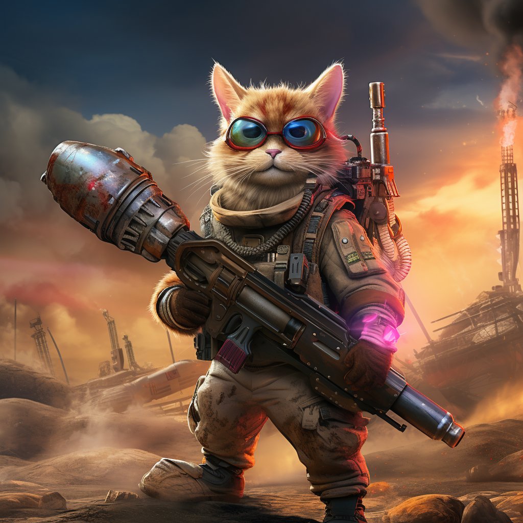 Special Missions Assault Soldier Cat Head Art Prints