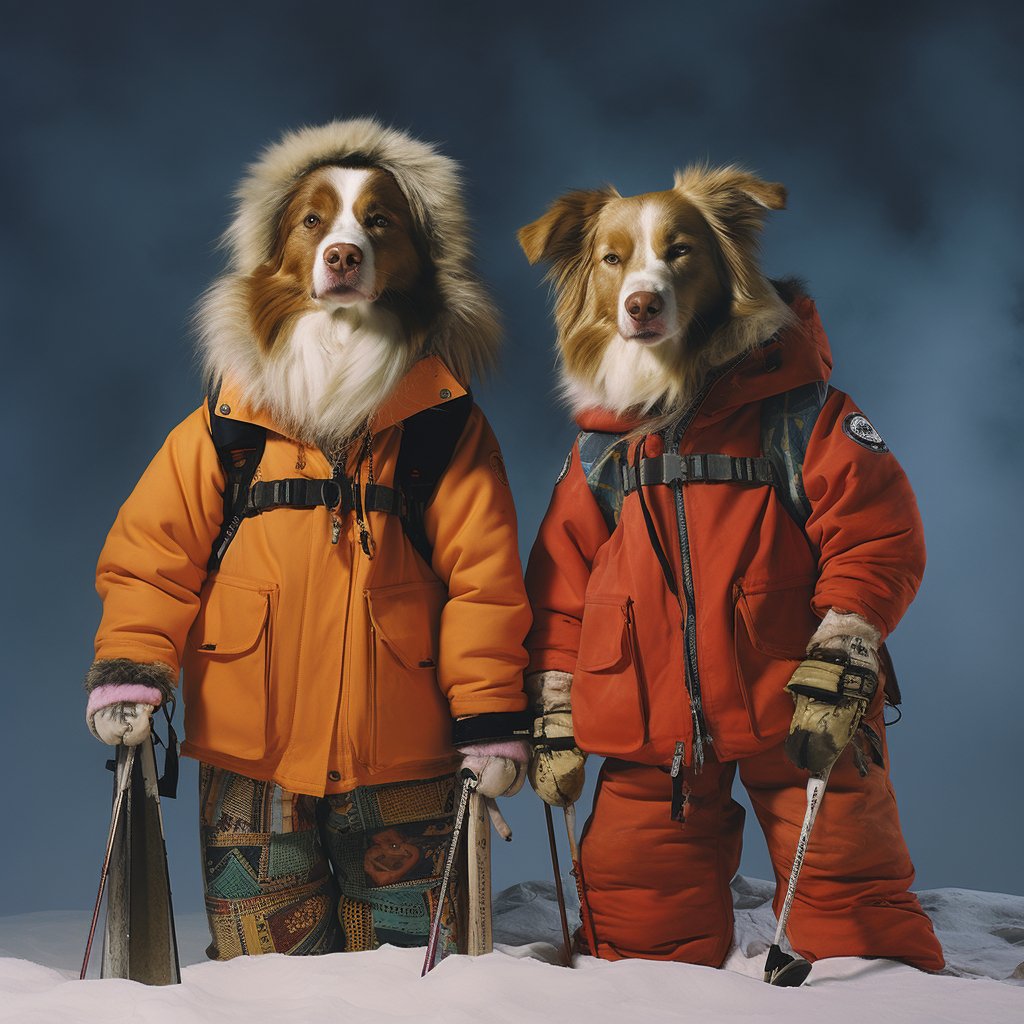Off-Trail Skier Pet Memorial Photo Canvas Prints