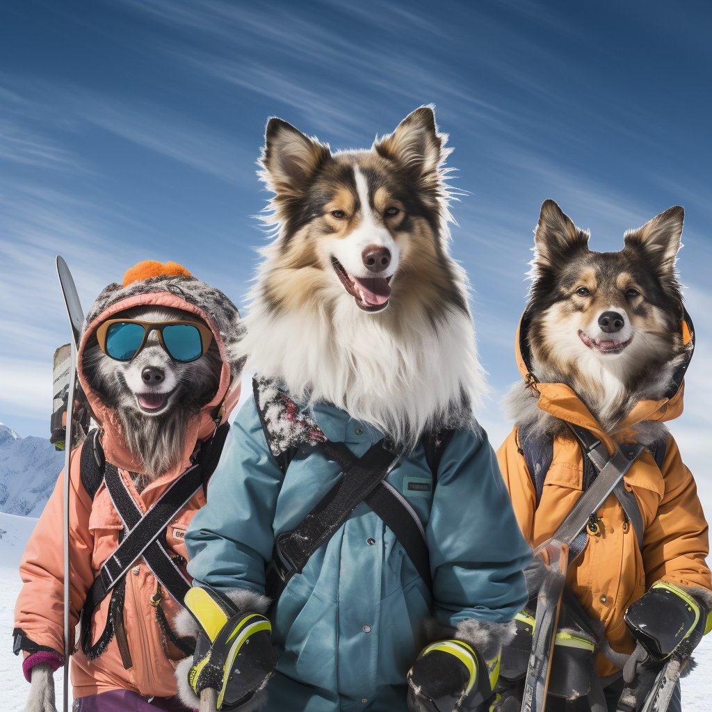 Nordic Trail Explorer Pet Photo On A Canvas