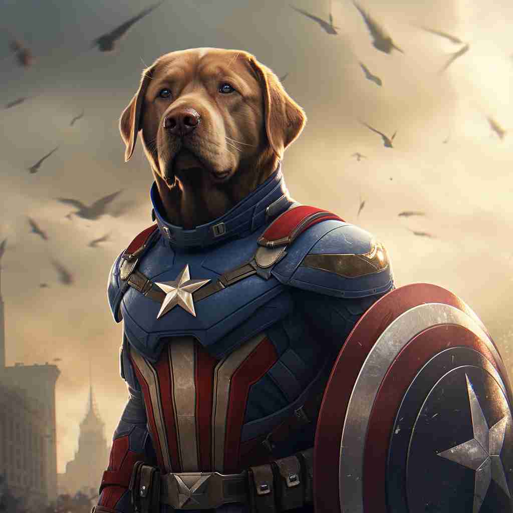 Undefeatable Captain America Pictures Of Your Pets On Canvas