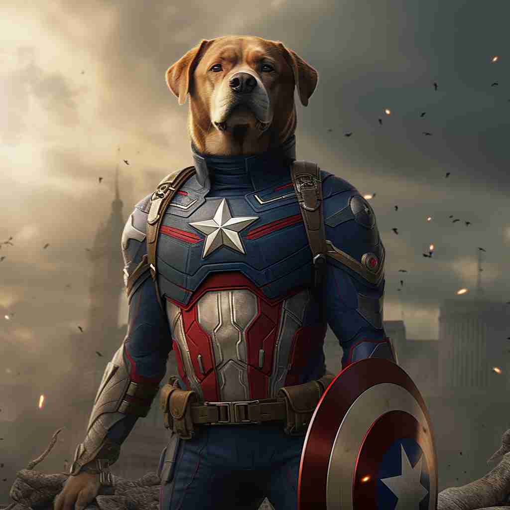 Vibrant Captain America Painting With A Twist Pet Portraits