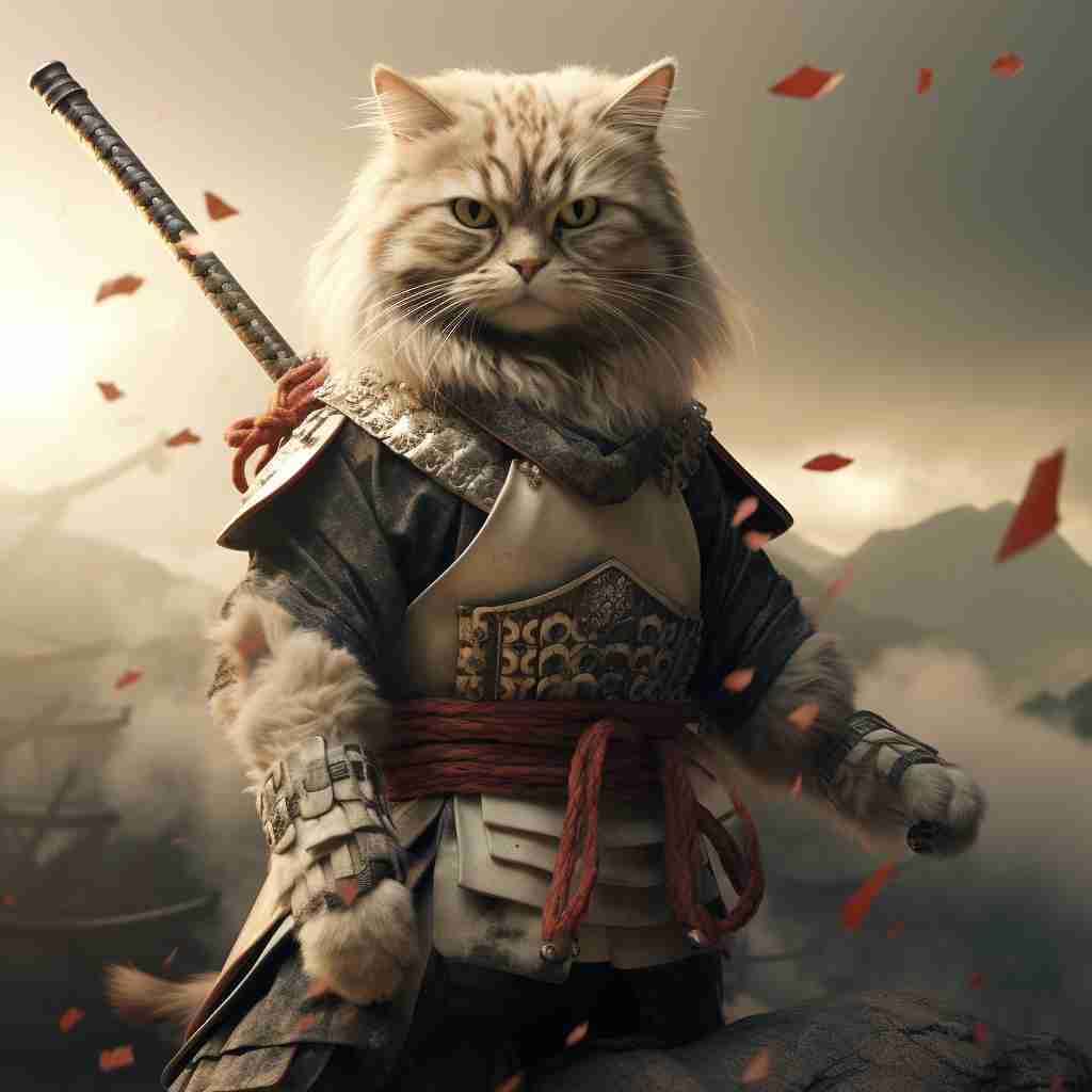 Formidable Samurai Pet Canvas Image Custom