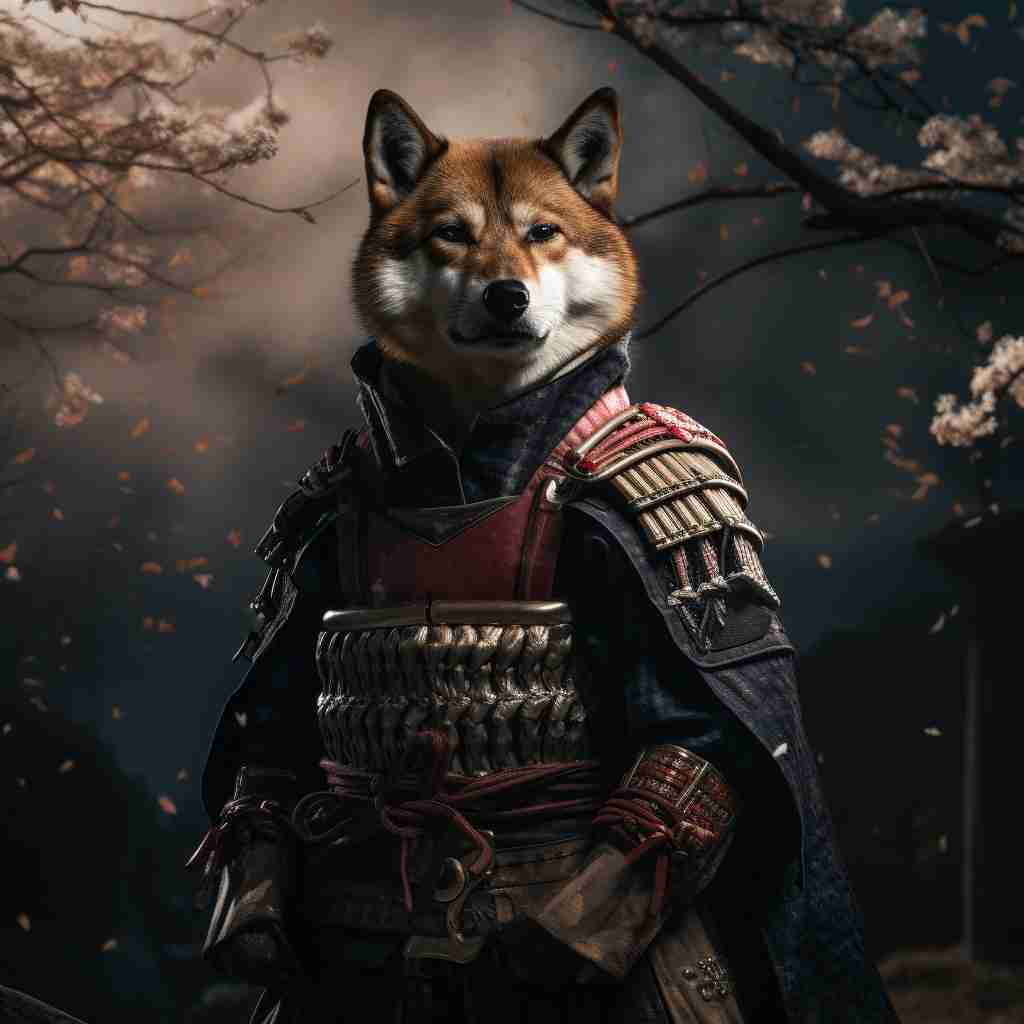 Samurai'S Unassailable Might Pet Canvas Art Custom