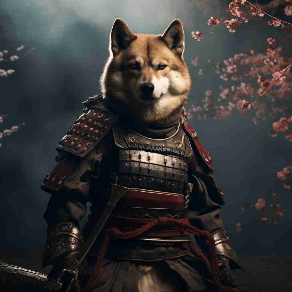 Samurai'S Unrivaled Might Paint Your Pet Canvas Art