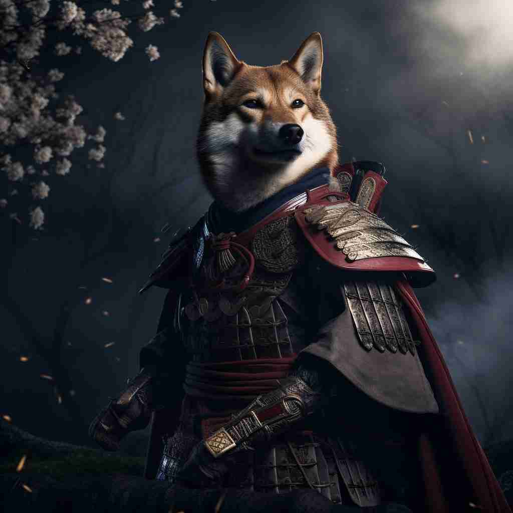 Samurai'S Shining Brilliance Custom Canvas Pet Portraits Photo