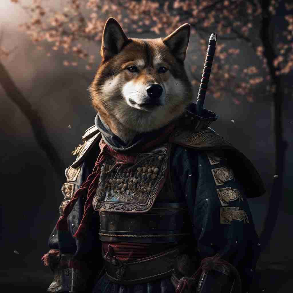 Samurai'S Reverent Virtue Custom Pet Art Canvas Picture