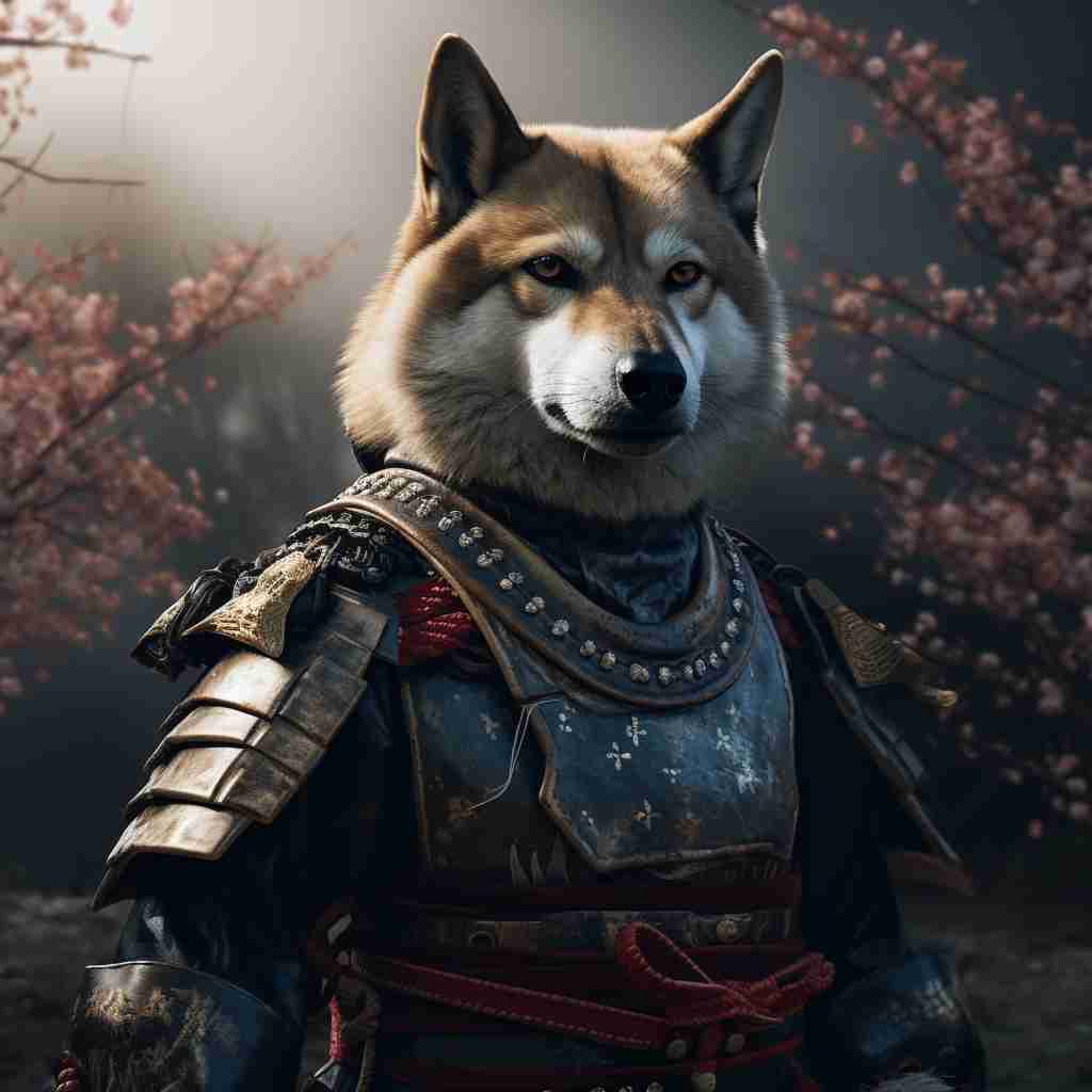 Eternal Samurai Custom Pet Canvas Portraits Picture