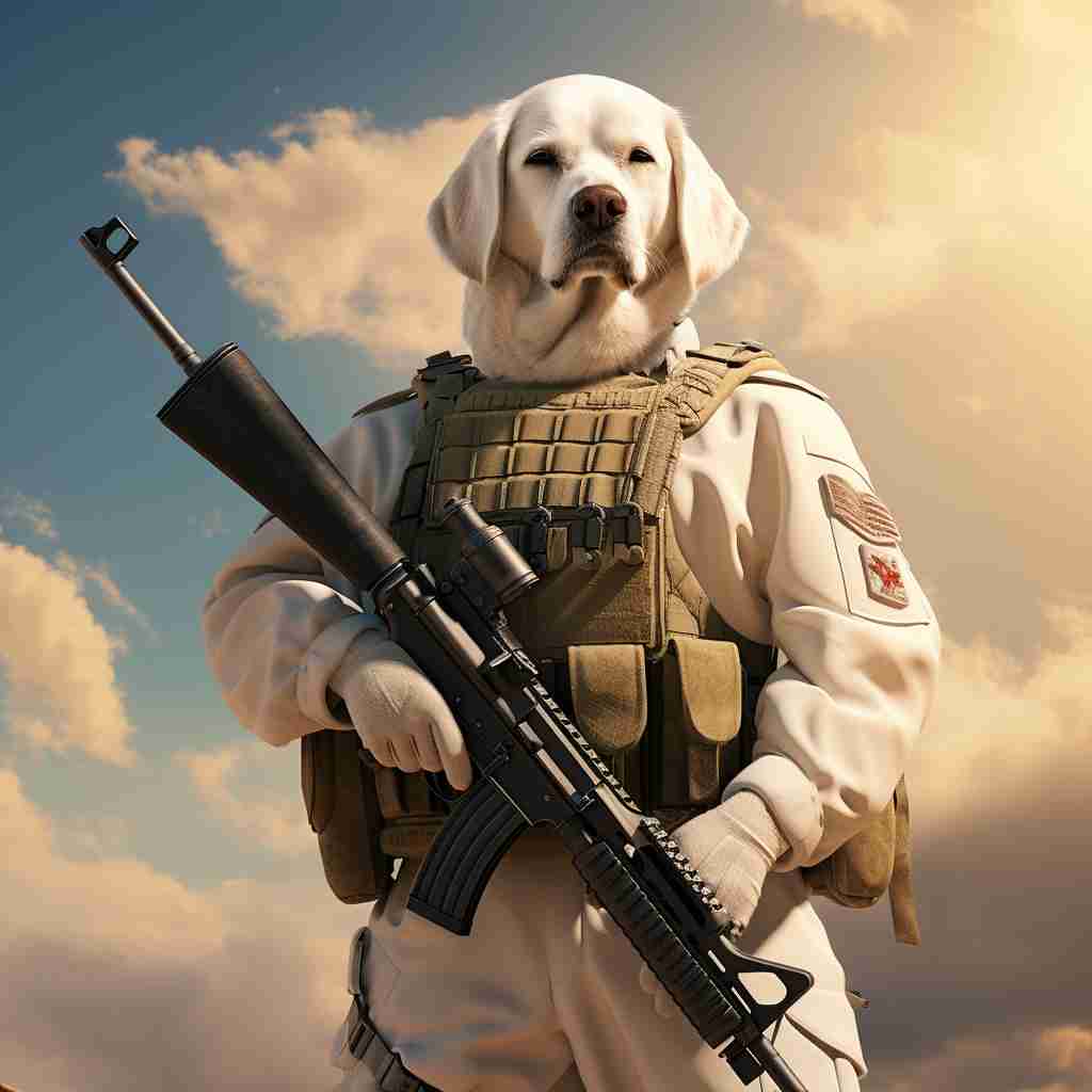 Skilled Soldier Digital Painting Your Pet