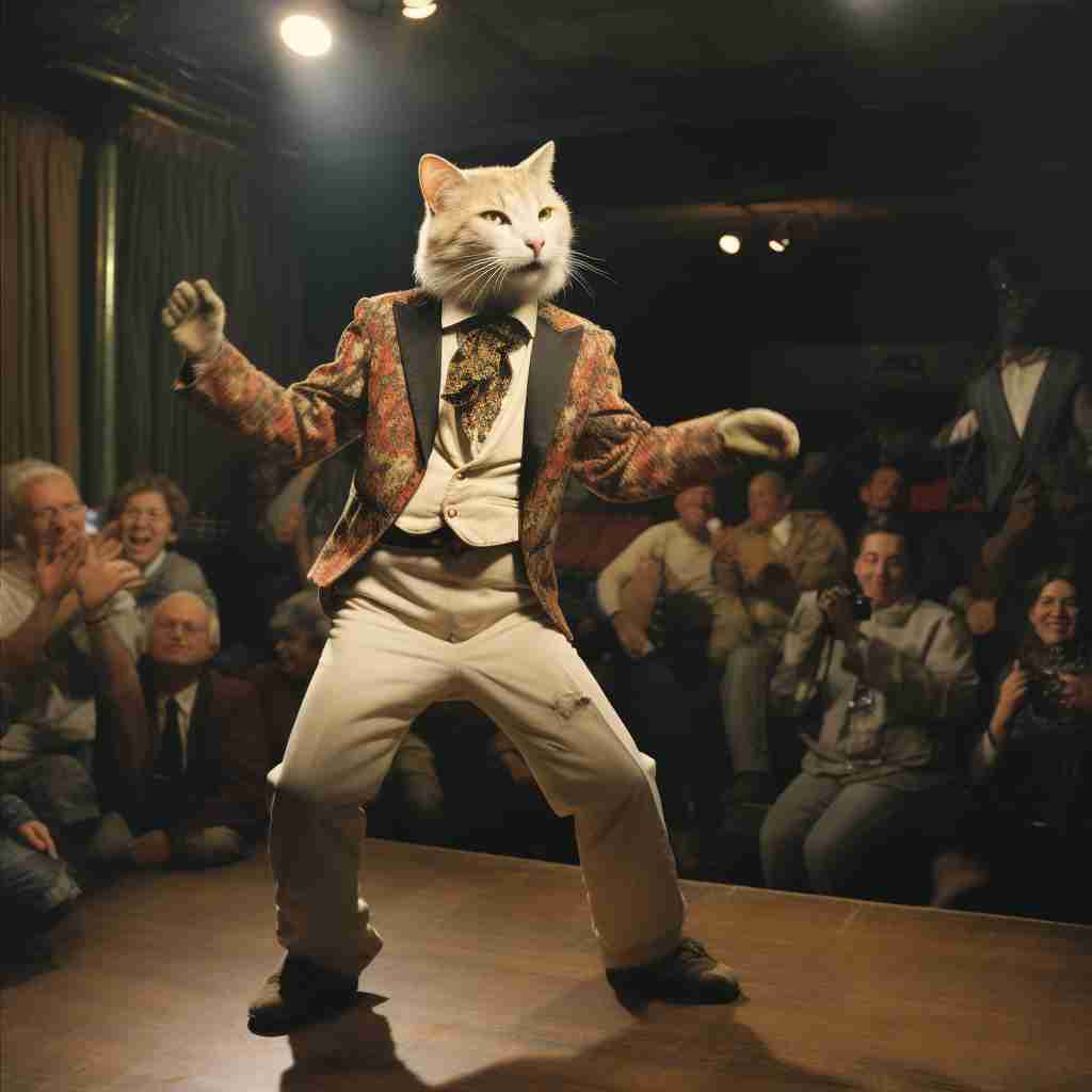 Pop Dancer Funny Cat Canvas Images