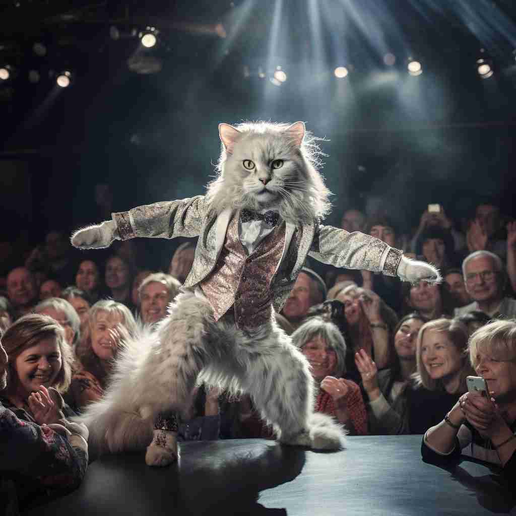 Passionate Dancer Real Cat Art Images
