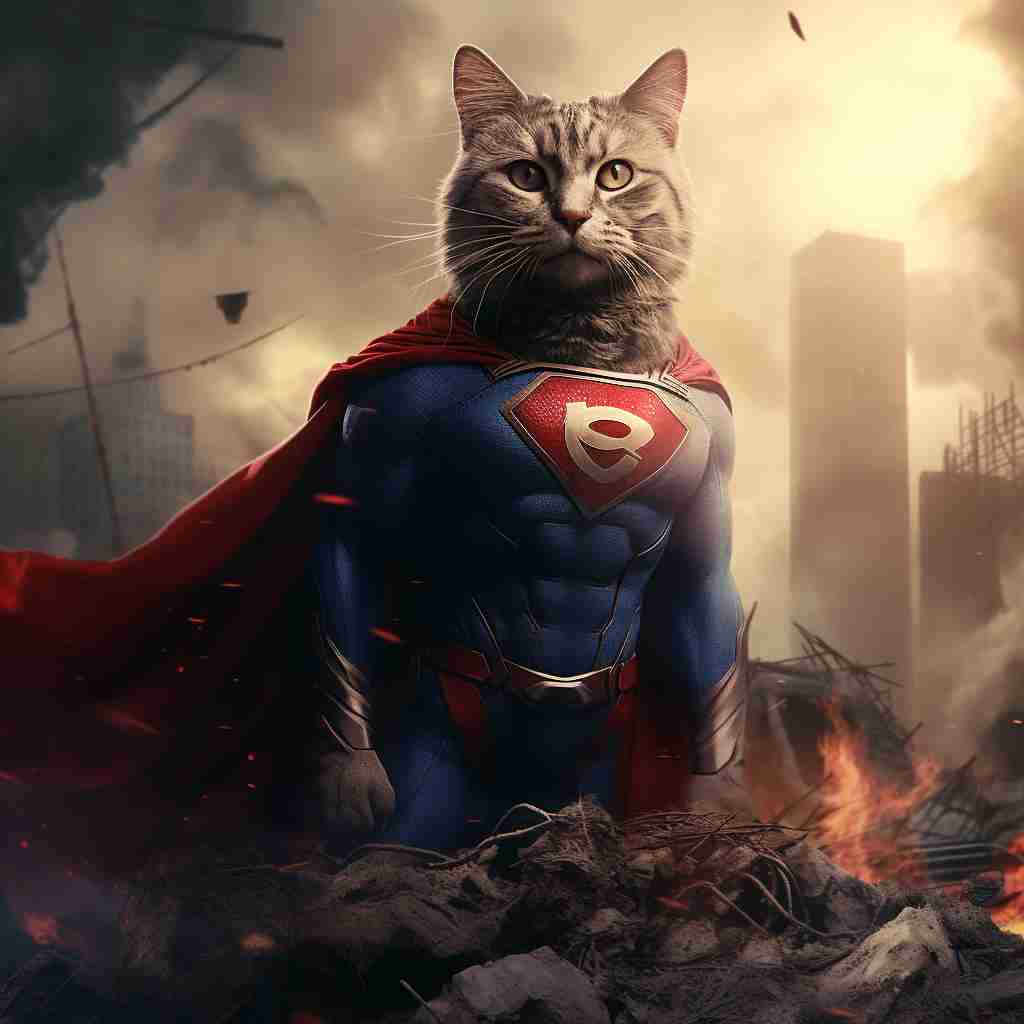 Indomitable Superman Wild Cat Art Images
