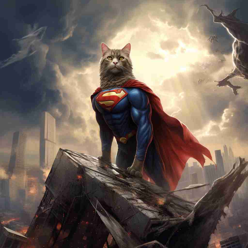Everlasting Superman Fat Cat Canvas Images