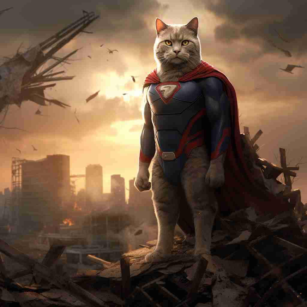 Infinite Superman Cool Cat Canvas Images