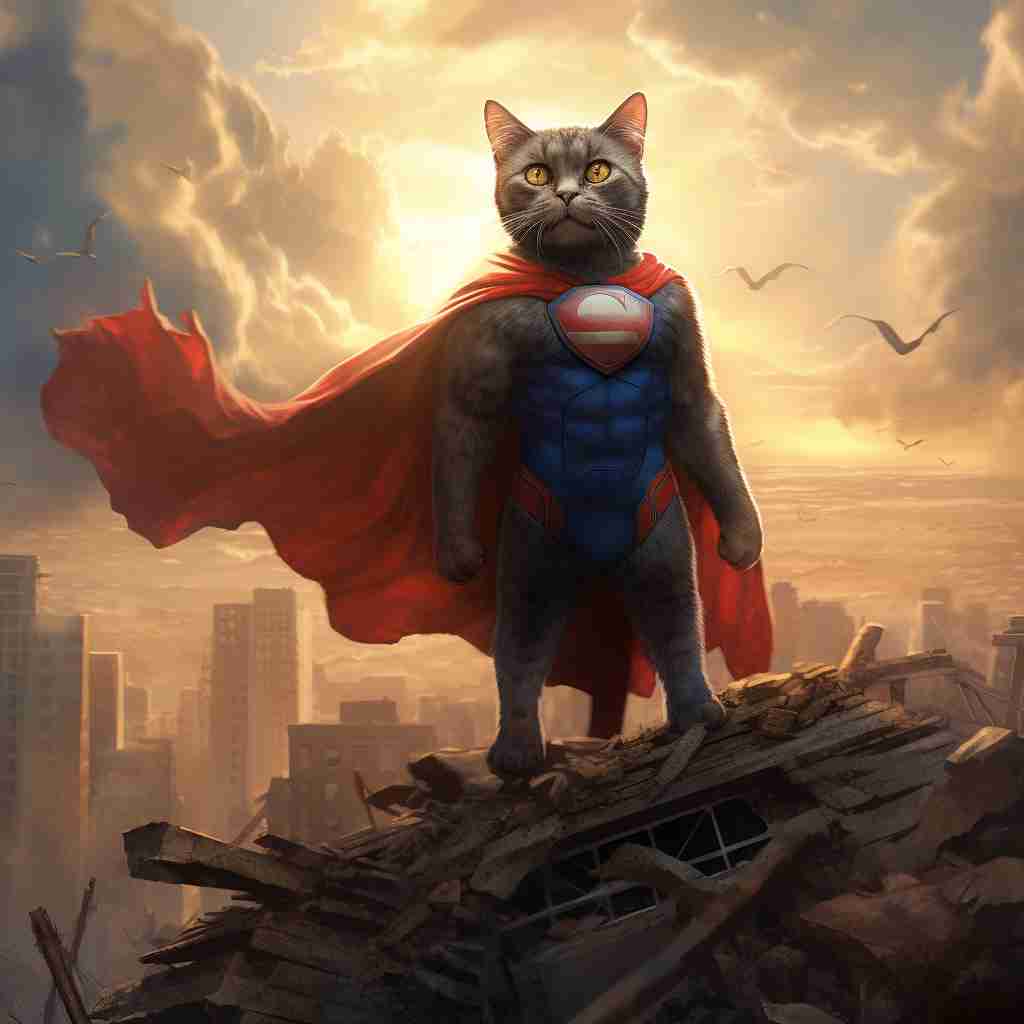 Invincible Superhero Pet Into Digital Painting