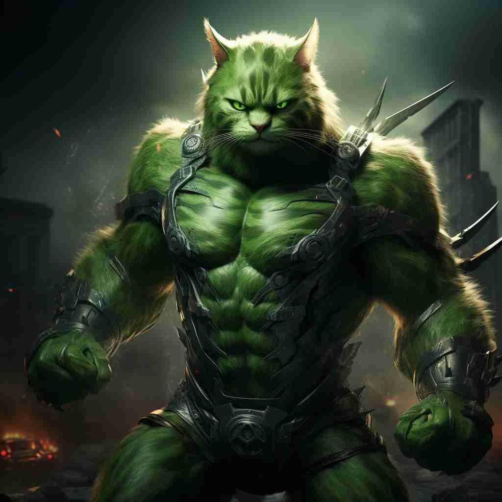 Immortal Hulk Cat Character Art Prints