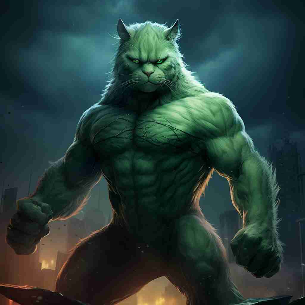 Maestro Hulk Sweet Cat Canvas Images