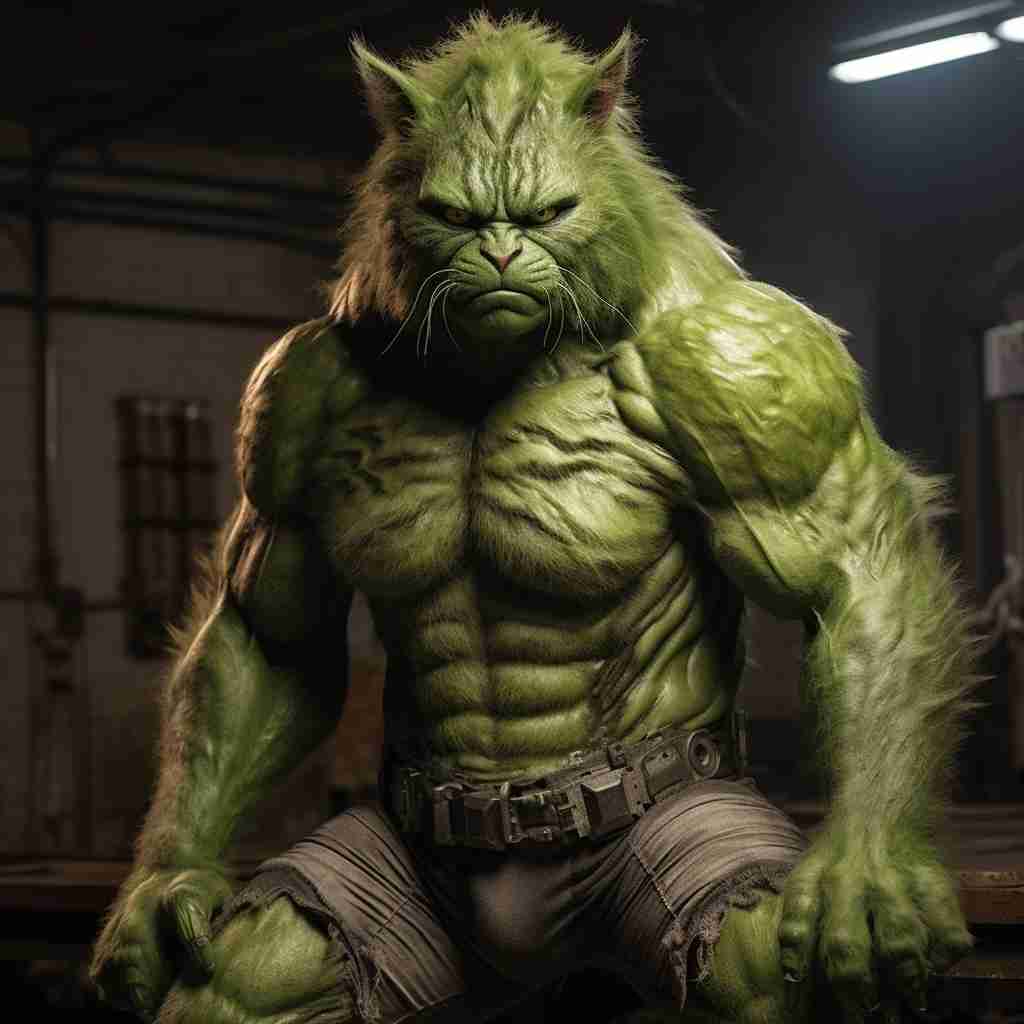 Cute Hulk Pet Oil Painting Digital Portraits