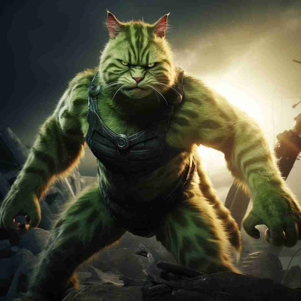 Hulk Snap Funny Cat Canvas Images Meme