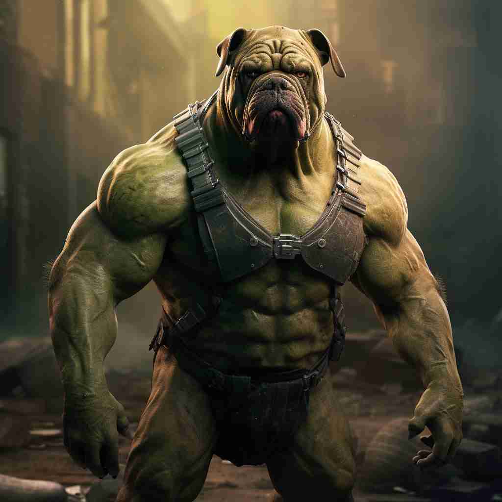 Personalized Dog Canvas Wall Art Big Hulk