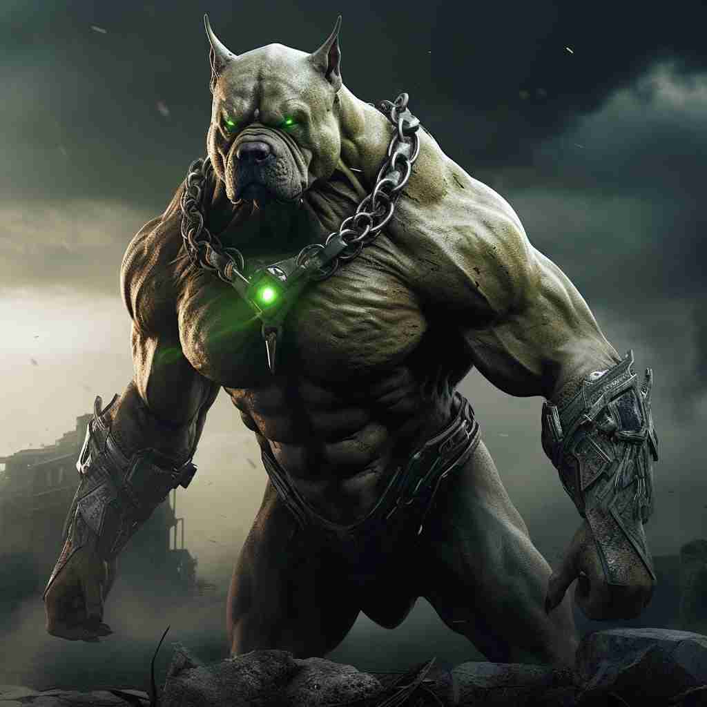 Maestro Hulk Dog Canvas Painting Custom