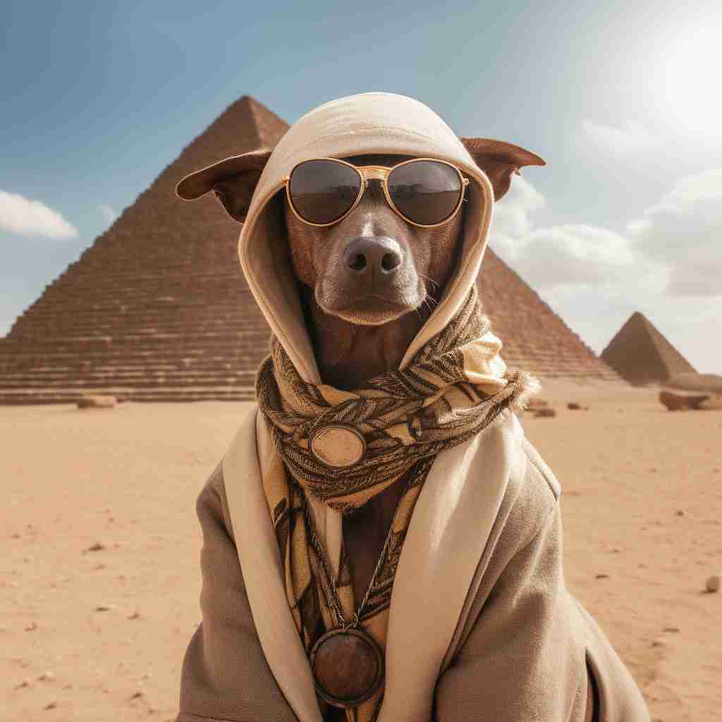 Nomadic Traveler Custom Dog Canvas Portrait Picture
