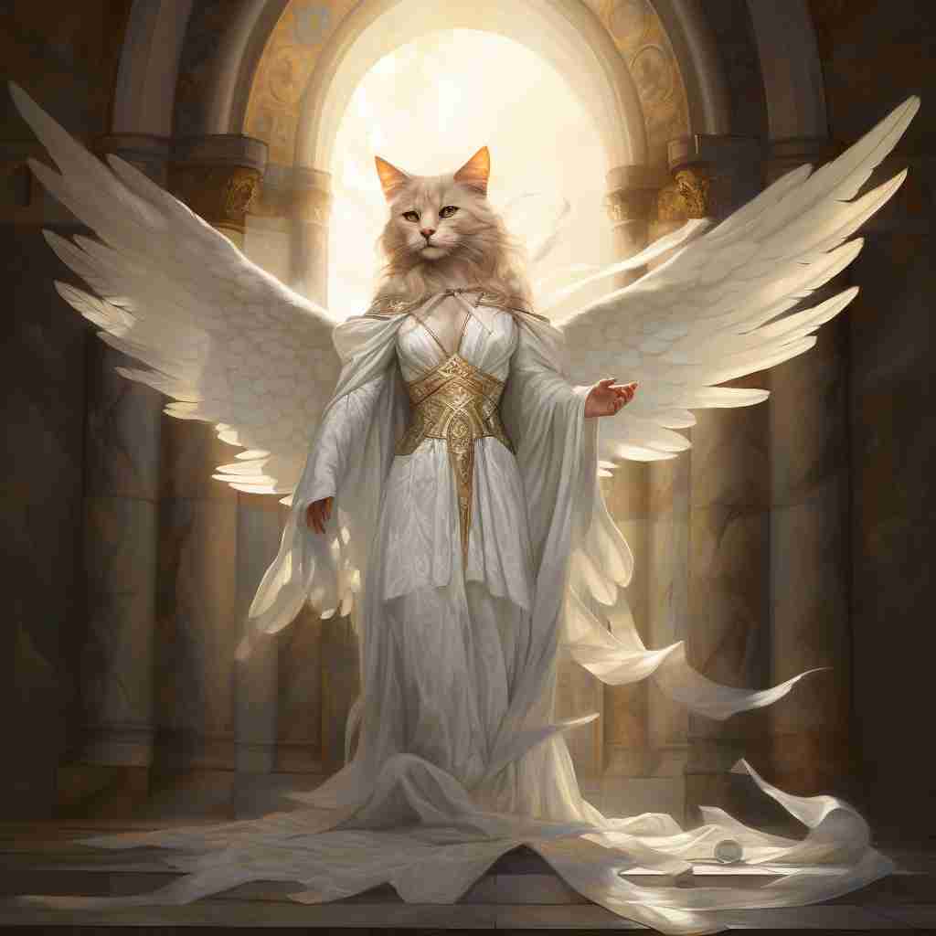 Celestial Guardian Cute Cat Art Images For Dp