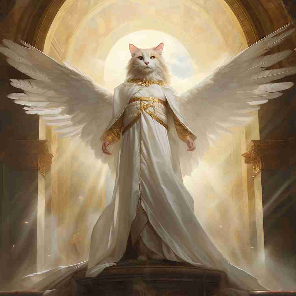 Pure-Hearted Angel Cute Cat Love Art Images