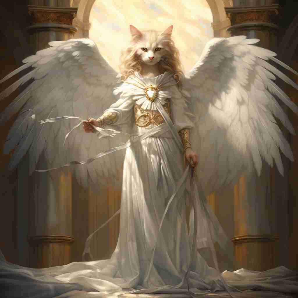 Divine Custodian Cat Art Image Jpg
