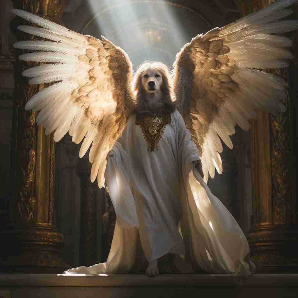Sacred Watcher Dogman Portrait Canvas