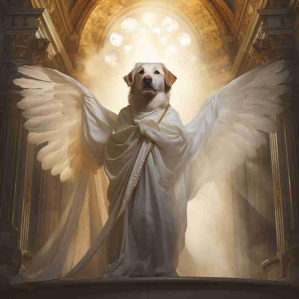 Noble Angel Dogman Canvas Photo