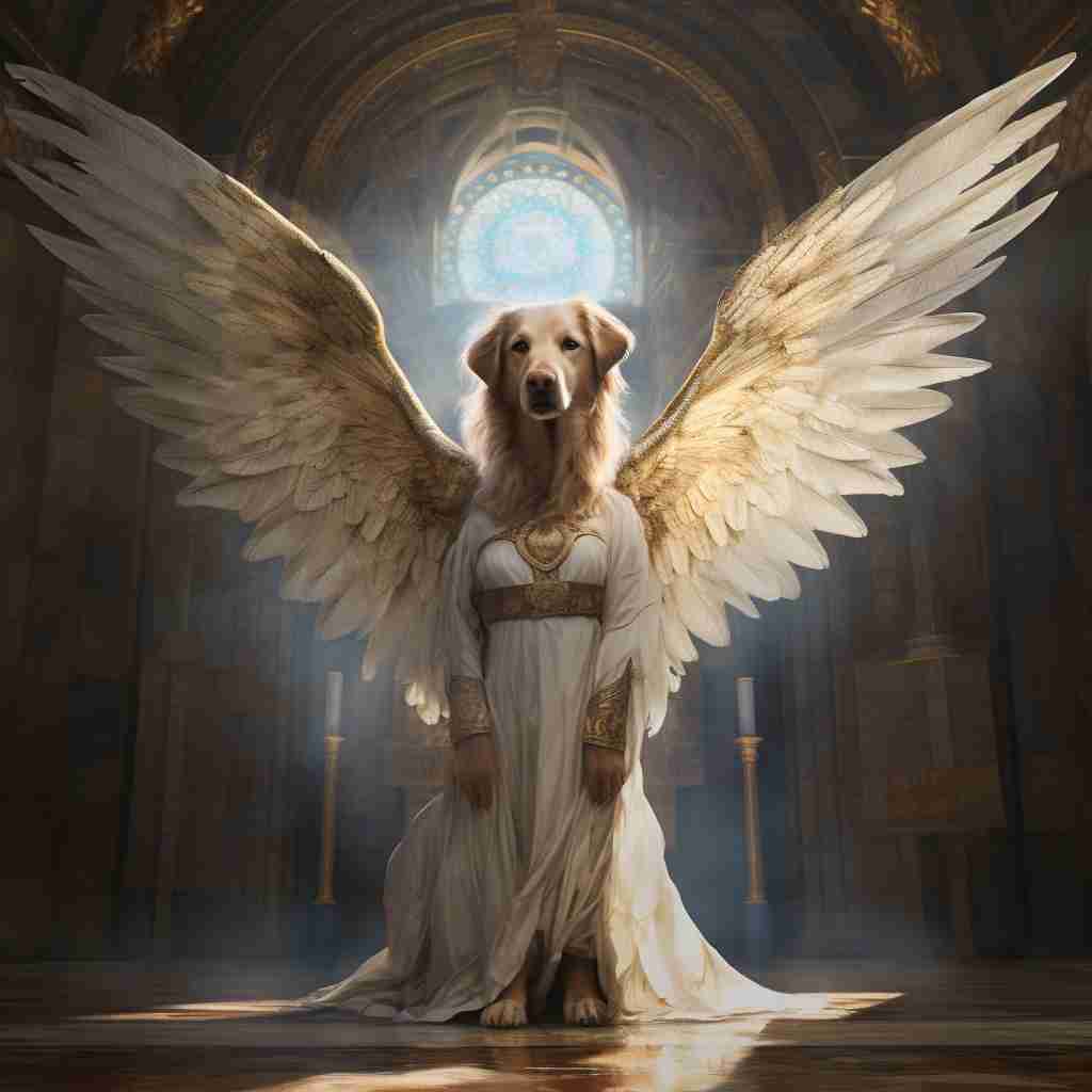 Sacred Ange Custom Canvas Picture Dog Prints