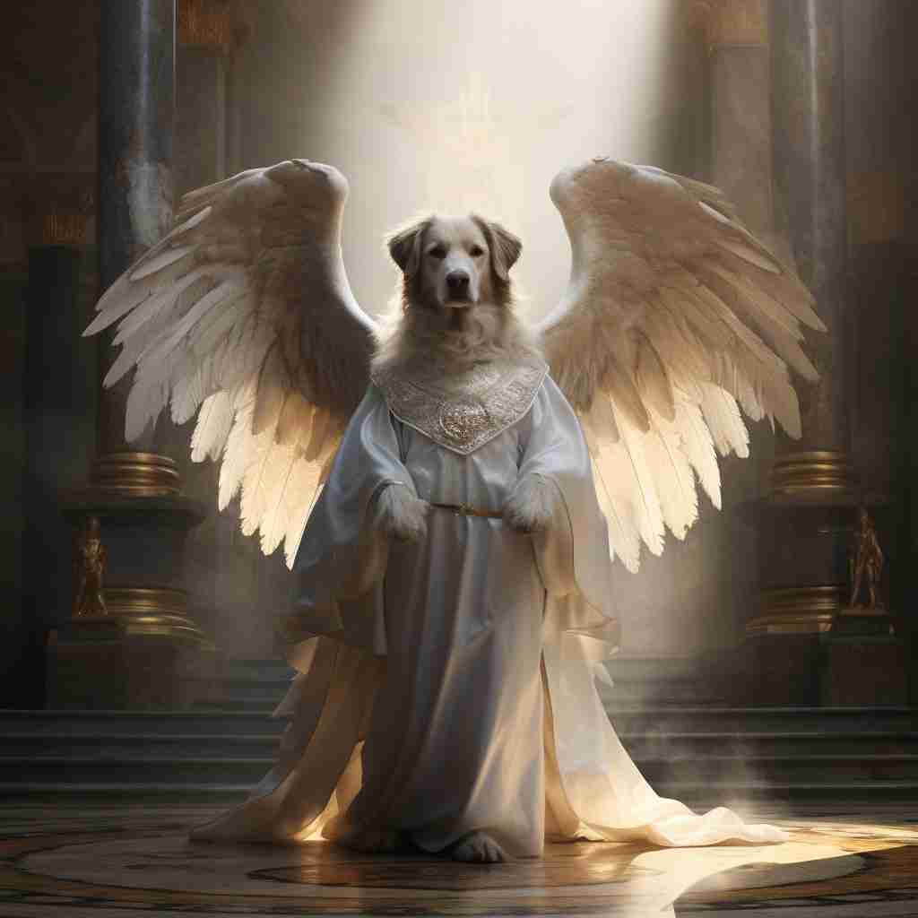 Angelic Watcher You Are Not Just A Dog Canvas Picture