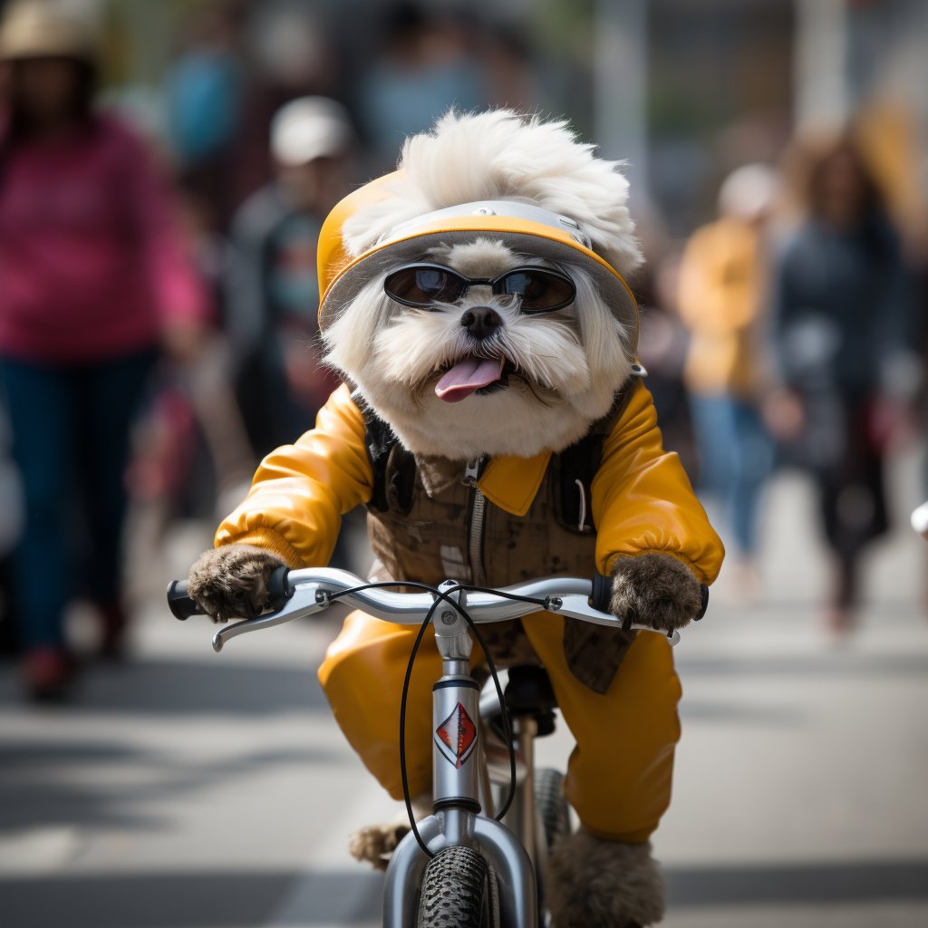 Pedal and Paws - Portraits of Dogs in Cycling Glory