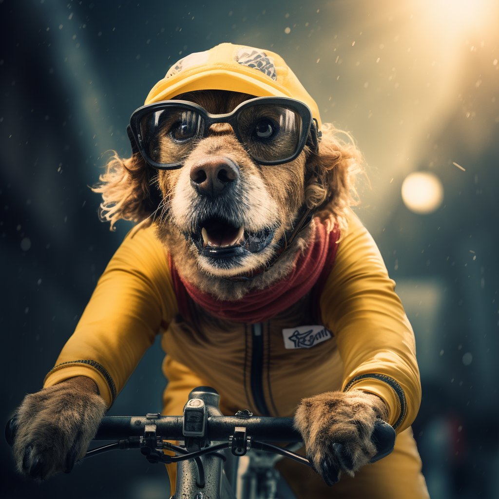 Cycling Royalty - Dog Head Portraits in Regal Settings