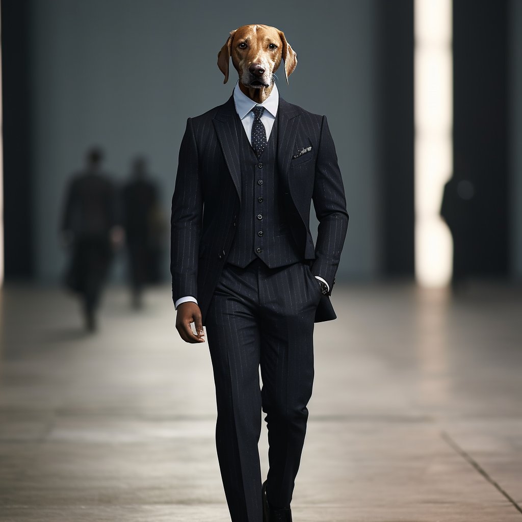 Dapper Canine Couture: A Tailored Suit Affair
