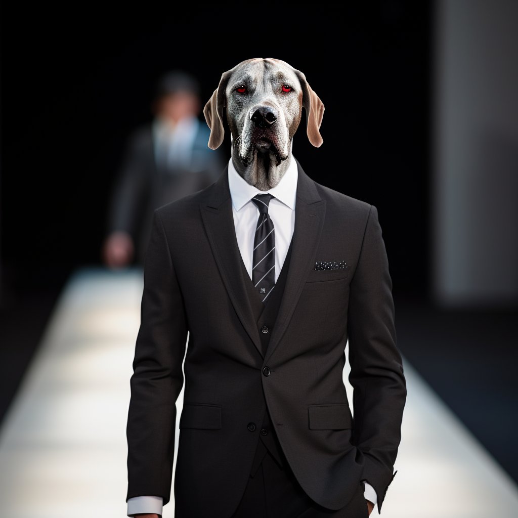 Dashing Dog Dressed to Impress: Furryroyal's Tailored Suit Extravaganza