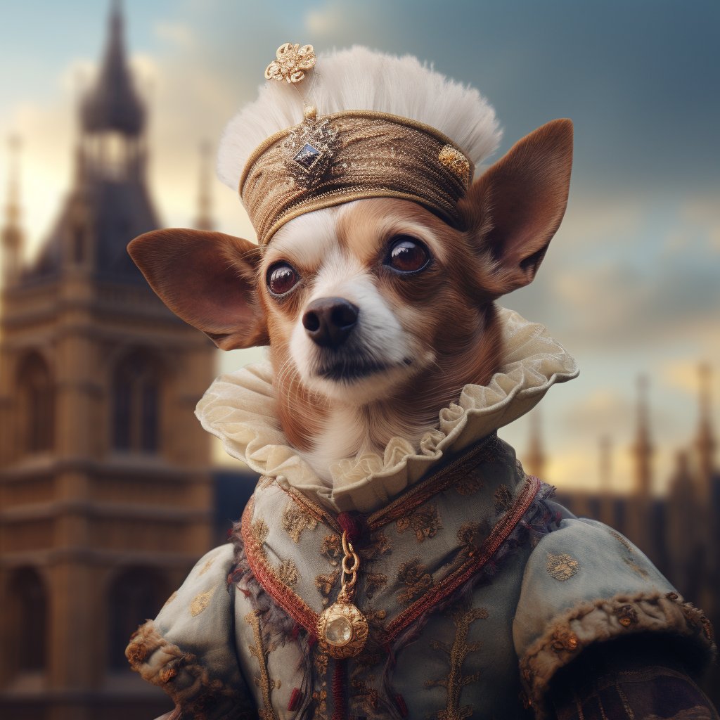 Royal Canine Splendor: Dog Portrait Fit for Nobility