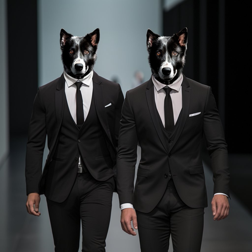 Pawsitively Chic: Furryroyal's Face-Painted Canine Charisma