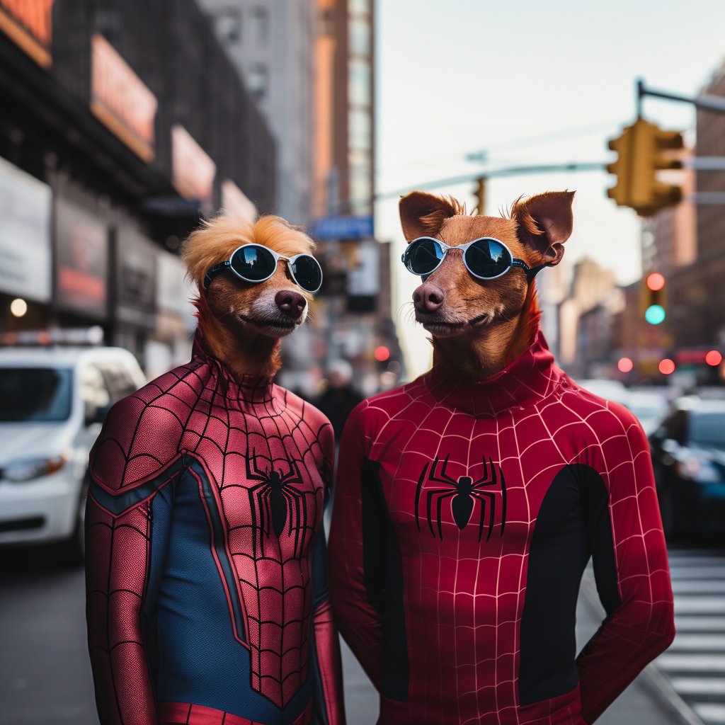 Canvas of Charisma: Furryroyal's Spider-Man Dog Paints